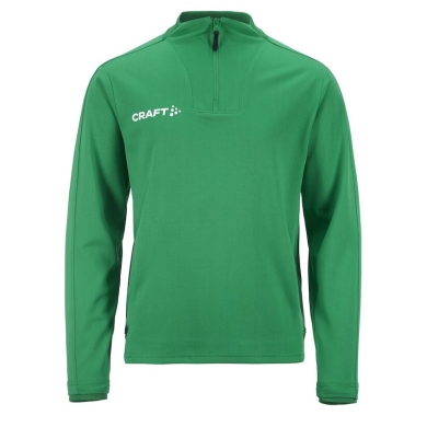 Craft Sport Long Sleeve Shirt Evolve 2.0 Halfzip (100% recycled Polyester) green Kids