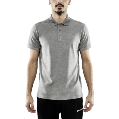 Craft Sport Polo CORE Blend (high wearing comfort) grey men's