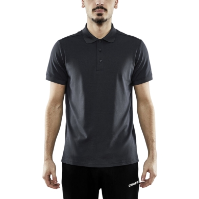 Craft Sport Polo CORE Blend (high wearing comfort) asphalt grey men's