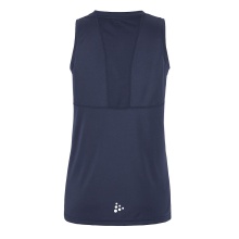 Craft Sport Tank Rush 2.0 Sleeveless Singlet (100% recycled Polyester) navy blue Ladies