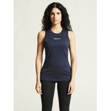 Craft Sport Tank Rush 2.0 Sleeveless Singlet (100% recycled Polyester) navy blue Ladies