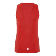 Craft Sport Tank Rush 2.0 Sleeveless Singlet (100% recycled Polyester) red Ladies