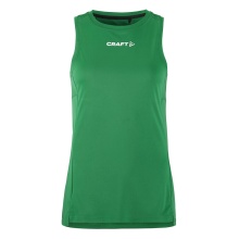 Craft Sport Tank Rush 2.0 Sleeveless Singlet (100% recycled Polyester) green Ladies