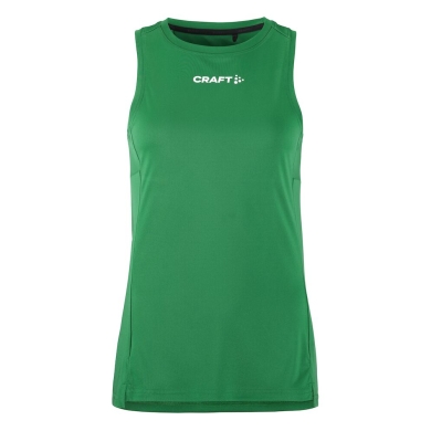 Craft Sport Tank Rush 2.0 Sleeveless Singlet (100% recycled Polyester) green Ladies