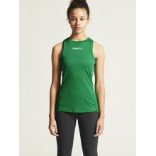 Craft Sport Tank Rush 2.0 Sleeveless Singlet (100% recycled Polyester) green Ladies