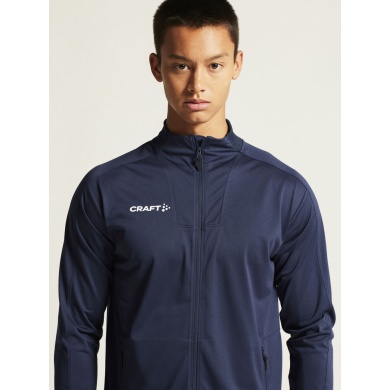 Craft Sport Training Jacket Evolve 2.0 Full Zip (durable, elastic) navy blue Men's