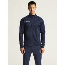 Craft Sport Training Jacket Evolve 2.0 Full Zip (durable, elastic) navy blue Men's