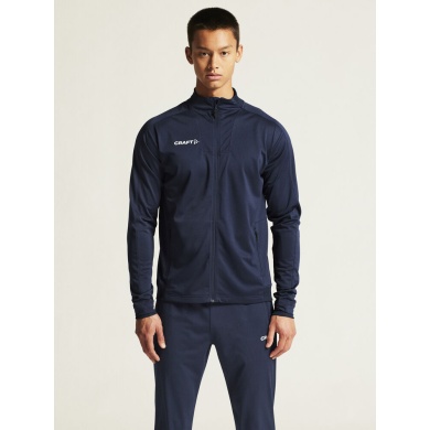 Craft Sport Training Jacket Evolve 2.0 Full Zip (durable, elastic) navy blue Men's