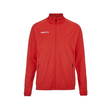 Craft Sport Training Jacket Evolve 2.0 Full Zip (durable, elastic) red Men's