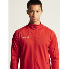 Craft Sport Training Jacket Evolve 2.0 Full Zip (durable, elastic) red Men's