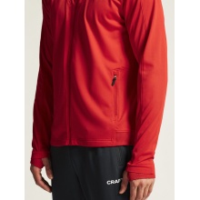 Craft Sport Training Jacket Evolve 2.0 Full Zip (durable, elastic) red Men's