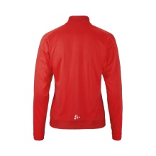 Craft Sport Training Jacket Evolve 2.0 Full Zip (durable, elastic) red ladies