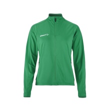 Craft Sport Training Jacket Evolve 2.0 Full Zip (durable, elastic) green ladies