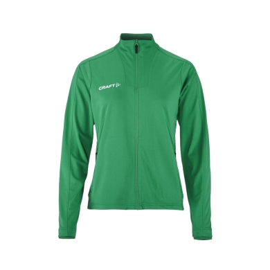 Craft Sport Training Jacket Evolve 2.0 Full Zip (durable, elastic) green ladies