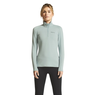 Craft Sport Long Sleeve Shirt CORE Gain (Midlayer, Half-Zip) Grey-Green Ladies