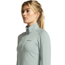 Craft Sport Long Sleeve Shirt CORE Gain (Midlayer, Half-Zip) Grey-Green Ladies