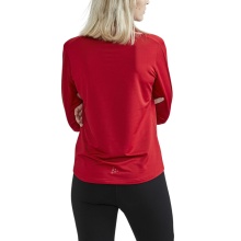 Craft Sport Long Sleeve Shirt CORE Gain (Midlayer, Half-Zip) red Ladies