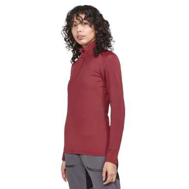 Craft Sport Long Sleeve Shirt CORE Gain (Midlayer, Half-Zip) burgundy Ladies