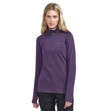 Craft Sport Long Sleeve Shirt CORE Gain (Midlayer, Half-Zip) Dark Purple Ladies