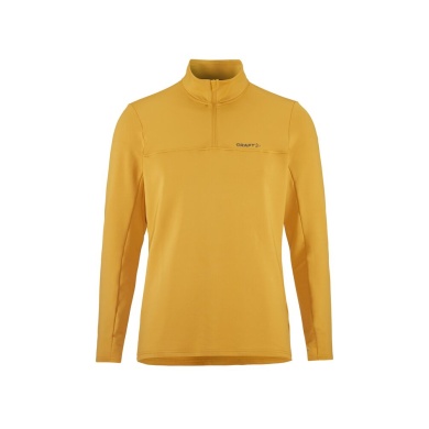 Craft Sport Long Sleeve Shirt CORE Gain (Midlayer, Half-Zip) yellow Men's