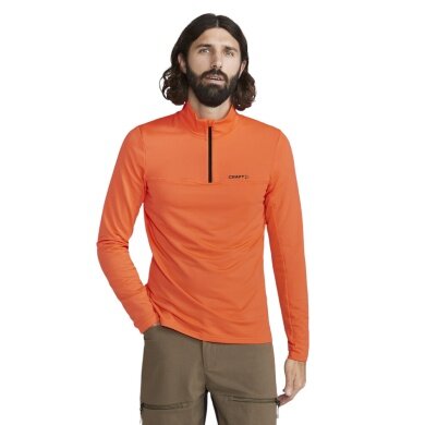 Craft Sport Long Sleeve Shirt CORE Gain (Midlayer, Half-Zip) orange Men