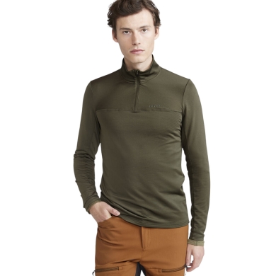 Craft Sport Long Sleeve Shirt CORE Gain (Midlayer, Half-Zip) Dark Olive Green Men's