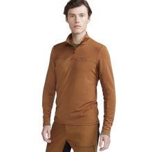 Craft Sport Long Sleeve Shirt CORE Gain (Midlayer, Half-Zip) brown Men's