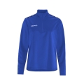 Craft Sport Long Sleeve Shirt Squad Go Halfzip (Stand-up Collar, 100% Recycled Polyester) Cobalt Blue Ladies