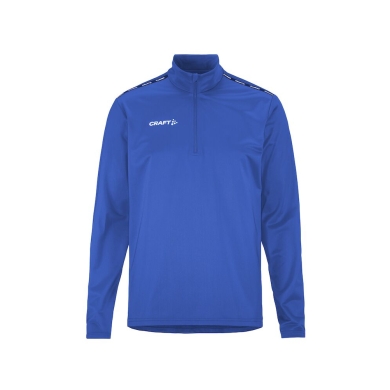 Craft Sport Long Sleeve Shirt Squad Go Halfzip (Stand-up Collar, 100% Recycled Polyester) Cobalt Blue Men's