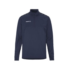 Craft Sport Long Sleeve Shirt Squad Go Halfzip (Stand-up Collar, 100% Recycled Polyester) Navy Blue Men's