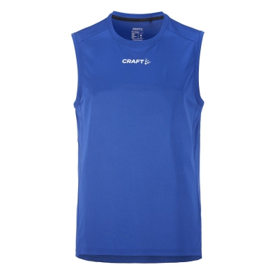 Craft Sport Tank Rush 2.0 Sleeveless Singlet (100% recycled Polyester) cobalt blue Men's