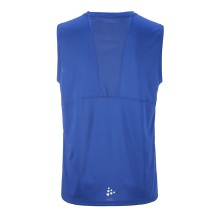 Craft Sport Tank Rush 2.0 Sleeveless Singlet (100% recycled Polyester) cobalt blue Men's