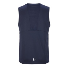 Craft Sport Tank Rush 2.0 Sleeveless Singlet (100% recycled Polyester) navy blue Men's