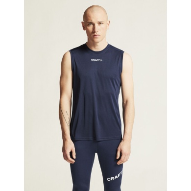 Craft Sport Tank Rush 2.0 Sleeveless Singlet (100% recycled Polyester) navy blue Men's