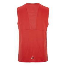 Craft Sport Tank Rush 2.0 Sleeveless Singlet (100% recycled Polyester) red Men's