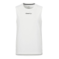 Craft Sport Tank Rush 2.0 Sleeveless Singlet (100% recycled Polyester) white Men's