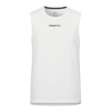 Craft Sport Tank Rush 2.0 Sleeveless Singlet (100% recycled Polyester) white Men's