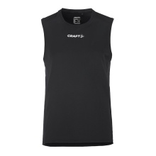 Craft Sport Tank Rush 2.0 Sleeveless Singlet (100% recycled Polyester) black Men's