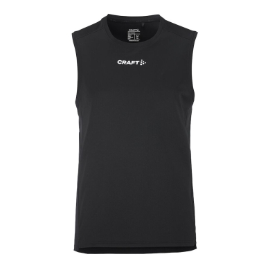 Craft Sport Tank Rush 2.0 Sleeveless Singlet (100% recycled Polyester) black Men's