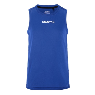 Craft Sport Tank Rush 2.0 Sleeveless Singlet (100% recycled Polyester) cobalt blue children