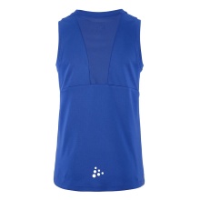 Craft Sport Tank Rush 2.0 Sleeveless Singlet (100% recycled Polyester) cobalt blue children