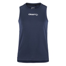 Craft Sport Tank Rush 2.0 Sleeveless Singlet (100% recycled Polyester) navy blue Kids