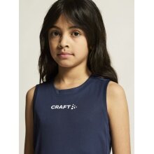 Craft Sport Tank Rush 2.0 Sleeveless Singlet (100% recycled Polyester) navy blue Kids