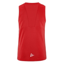 Craft Sport Tank Rush 2.0 Sleeveless Singlet (100% recycled Polyester) red Kids