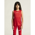 Craft Sport Tank Rush 2.0 Sleeveless Singlet (100% recycled Polyester) red Kids