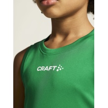 Craft Sport Tank Rush 2.0 Sleeveless Singlet (100% recycled Polyester) green Kids