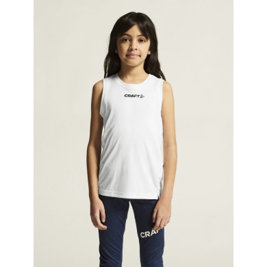 Craft Sport Tank Rush 2.0 Sleeveless Singlet (100% recycled Polyester) white Kids