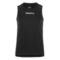 Craft Sport Tank Rush 2.0 Sleeveless Singlet (100% recycled Polyester) black Kids