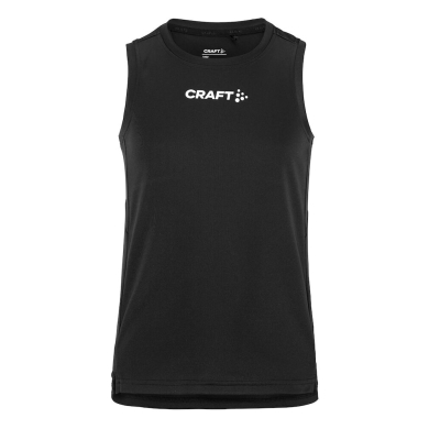 Craft Sport Tank Rush 2.0 Sleeveless Singlet (100% recycled Polyester) black Kids