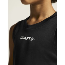 Craft Sport Tank Rush 2.0 Sleeveless Singlet (100% recycled Polyester) black Kids